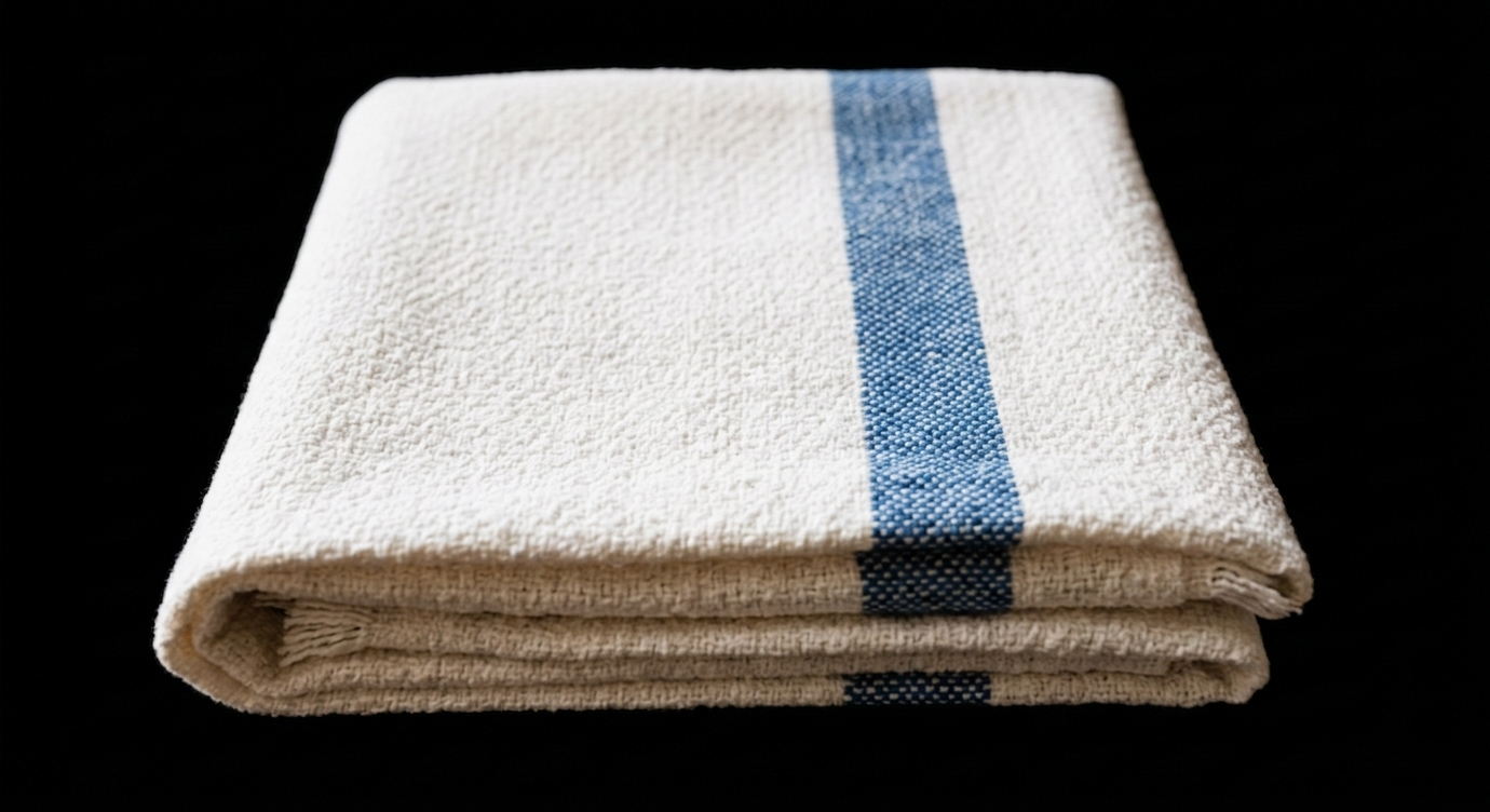 Huck Towels (White-Blue) – Gazi Rags Bangladesh