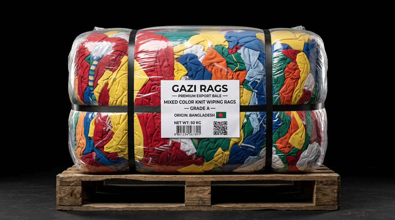 Cotton Wiping Rags Rady for Export – Gazi Rags Bangladesh