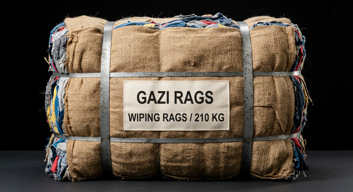 Wiping Rags 210kg Bale – Gazi Rags Bangladesh
