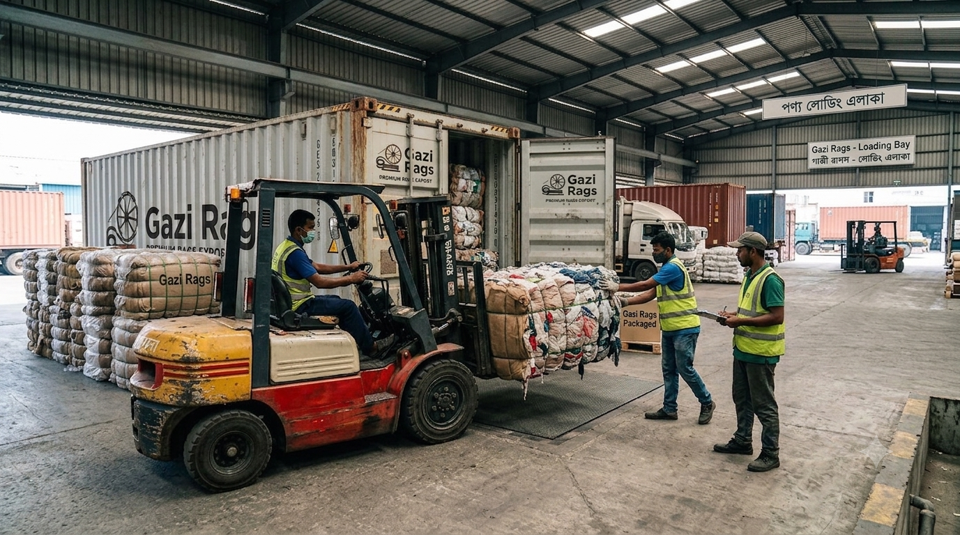 Cargo Van Loading – Gazi Rags Bangladesh