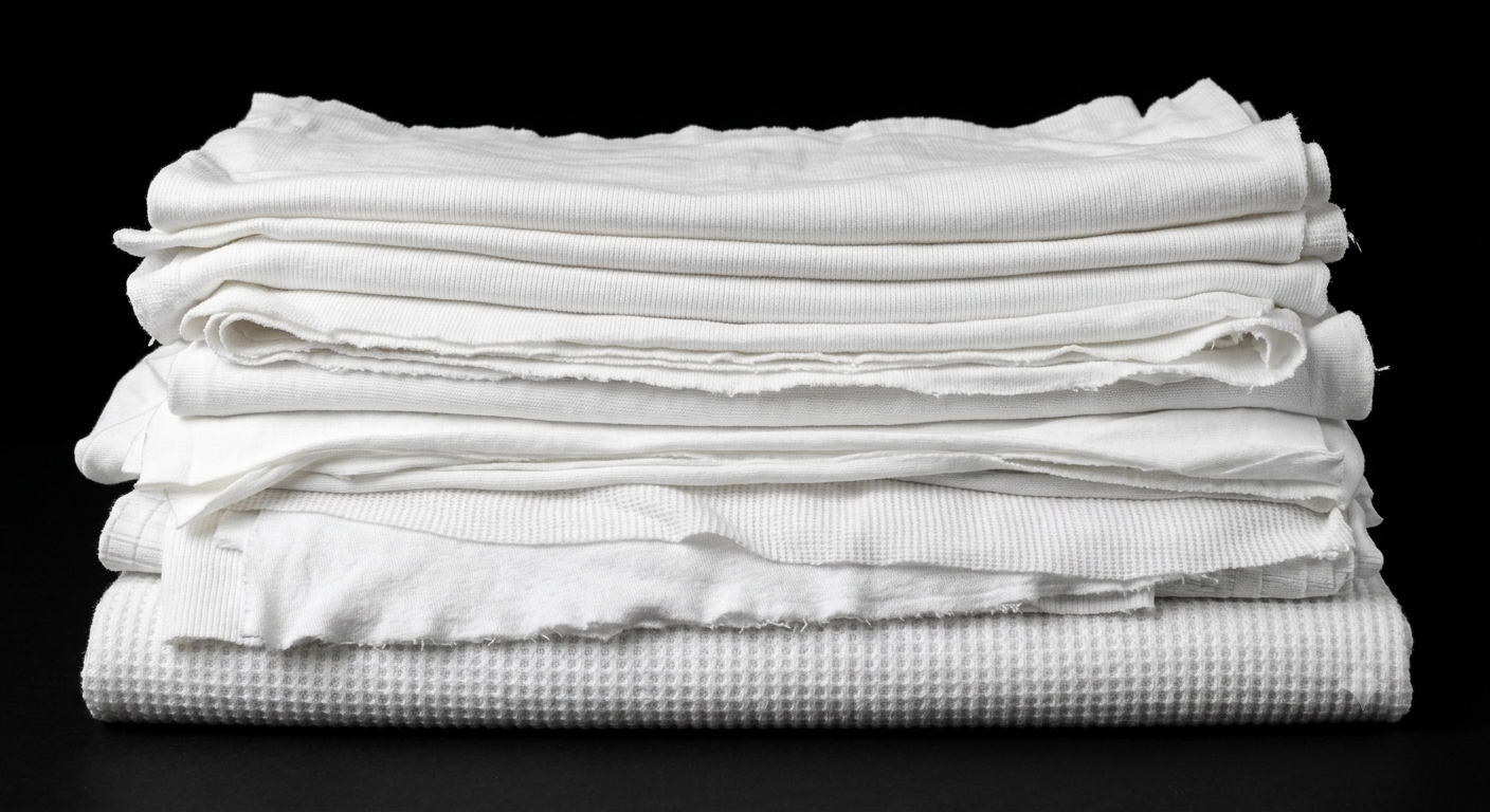White Wiping Rags (Medium Weight) – Gazi Rags Bangladesh