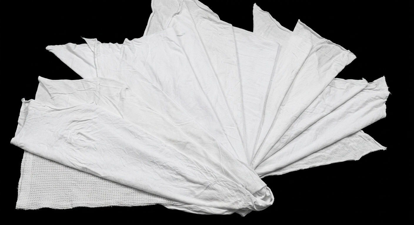 White Wiping Rags – Gazi Rags Bangladesh