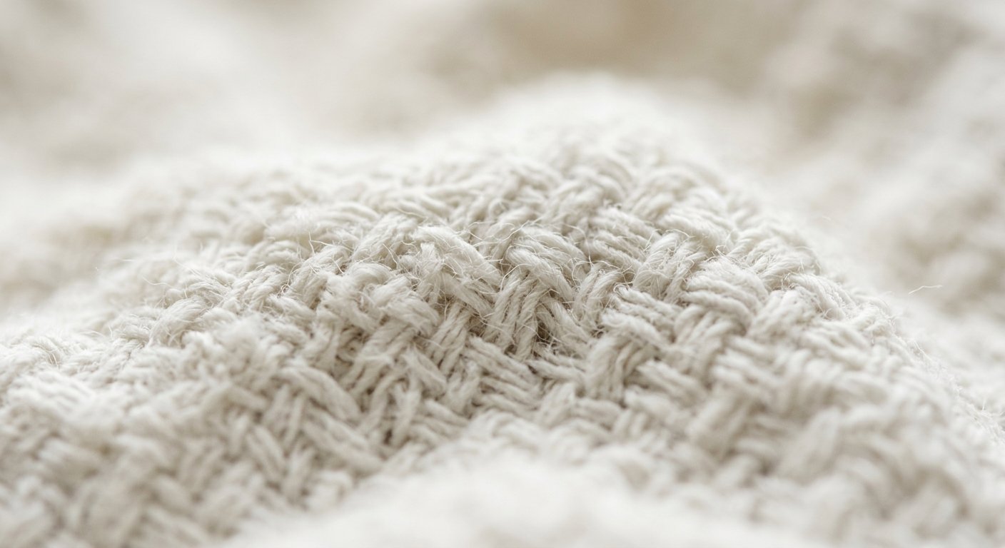 White cotton fabric texture macro – Gazi Rags Bangladesh